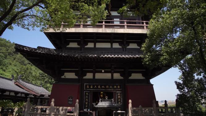 浙江绍兴柯岩景区普照寺景点视频