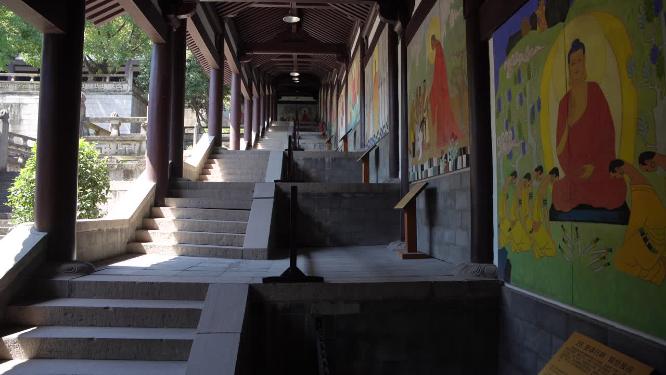 浙江绍兴柯岩景区普照寺景点视频