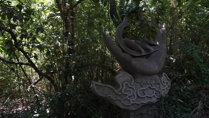 浙江绍兴柯岩景区手印山景点视频