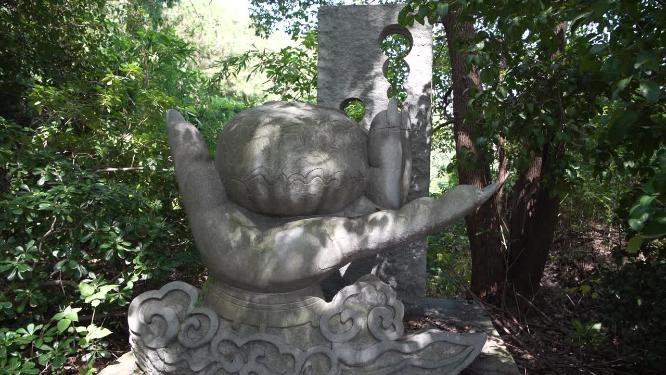 浙江绍兴柯岩景区手印山景点视频