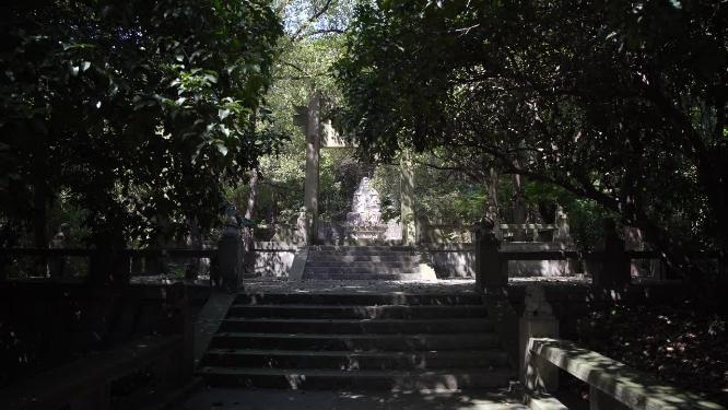 浙江绍兴柯岩景区手印山景点视频