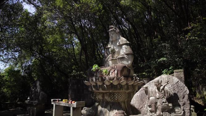 浙江绍兴柯岩景区手印山景点视频