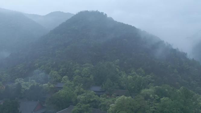 浙江天台山国清寺航拍视频