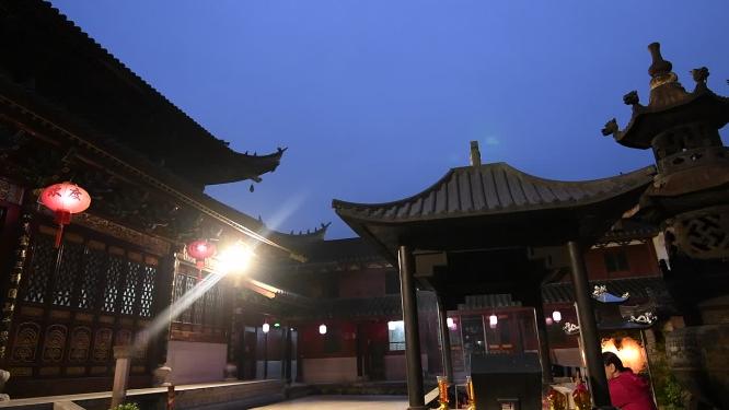 浙江天台山高明寺禅院视频素材