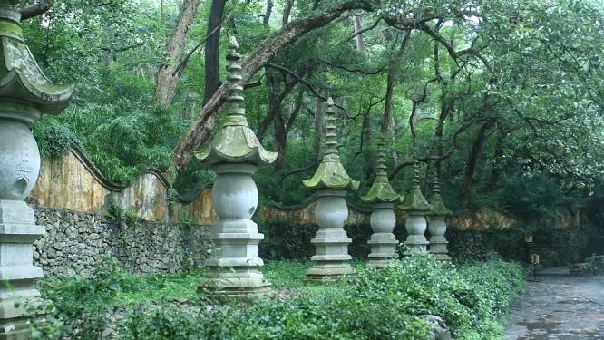 浙江天台山国清寺禅院实拍视频