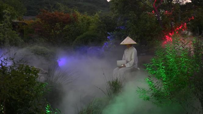 无锡灵山拈花湾禅意小镇视频素材