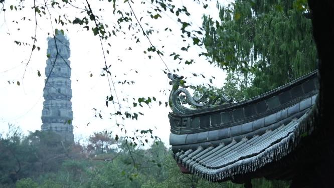 浙江天台山国清寺禅院实拍视频