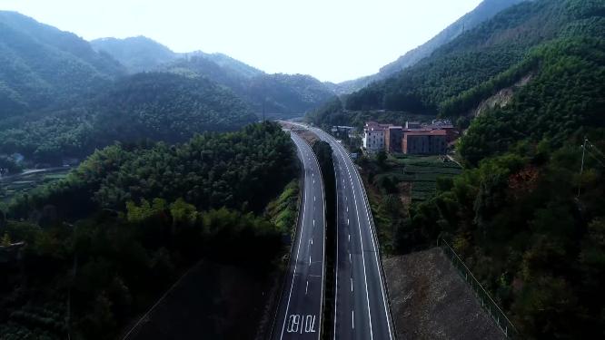 高速公路航拍视频