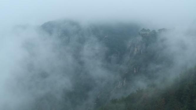 浙江天台山赤城山航拍视频