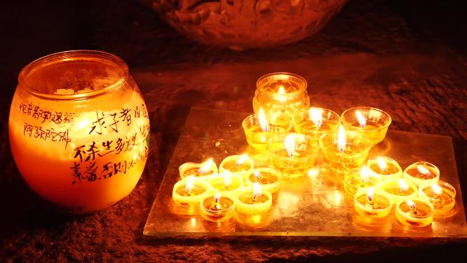 山西五台山普化寺风景视频素材