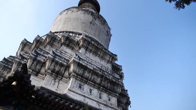 山西五台山台怀镇塔院寺视频素材