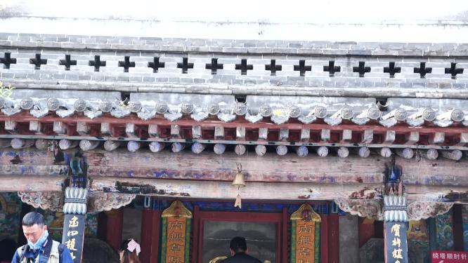 山西五台山台怀镇塔院寺视频素材