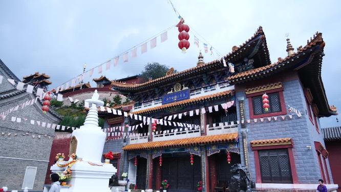 山西五台山广宗寺视频素材