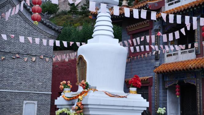 山西五台山广宗寺视频素材