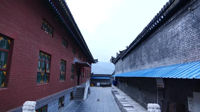 山西五台山广宗寺视频素材