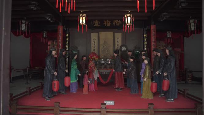 浙江绍兴鲁迅故里鲁迅笔下风情园视频