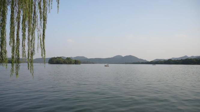 杭州西湖孤山午后视频素材