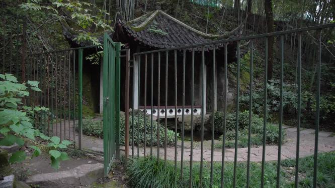 杭州西湖孤山南麓六一泉视频素材