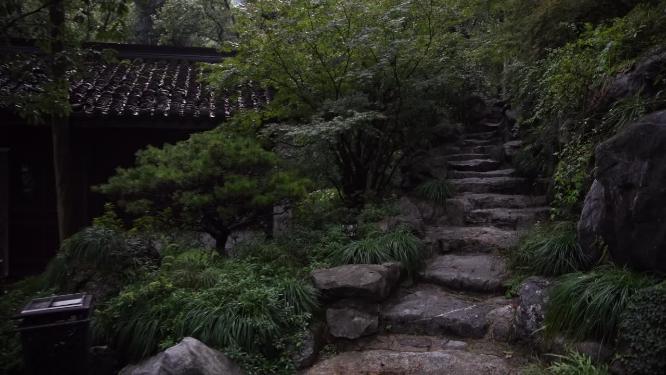 杭州西湖虎跑公园观音殿视频素材