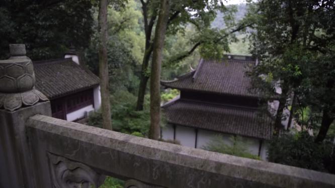 杭州西湖虎跑公园观音殿视频素材