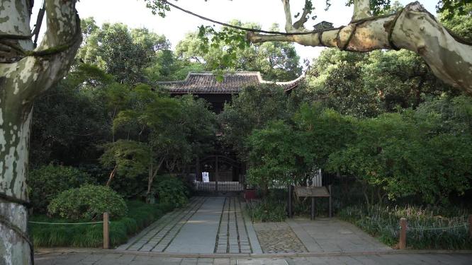 杭州西湖第一楼俞曲园纪念馆视频素材