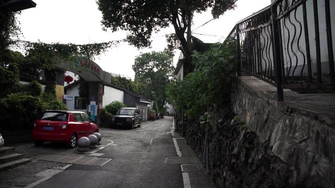 杭州吴山景区白马庙巷视频素材