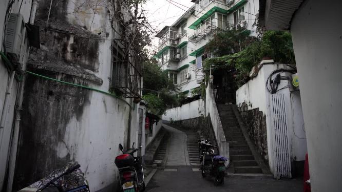 杭州吴山景区白马庙巷视频素材
