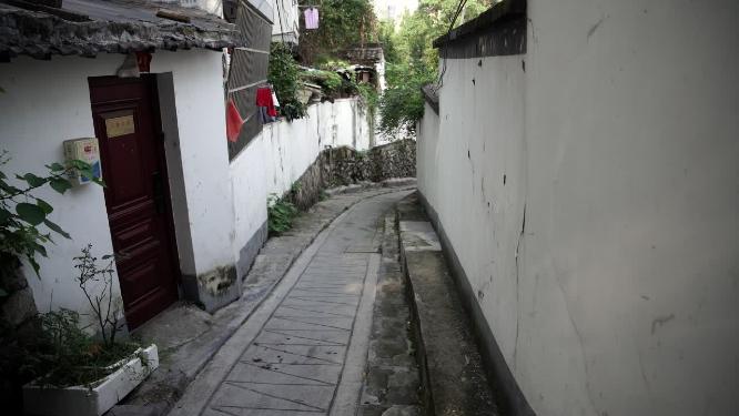 杭州吴山景区白马庙巷视频素材