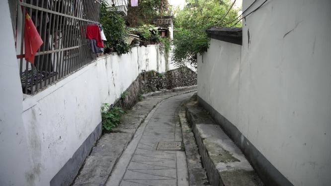 杭州吴山景区白马庙巷视频素材