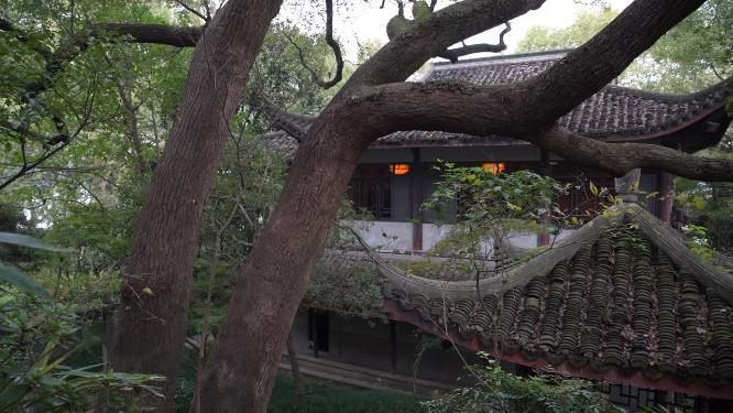 杭州西湖第一楼俞曲园纪念馆视频素材