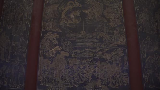 杭州吴山城隍阁景区实拍视频素材