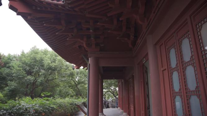 杭州吴山城隍阁景区实拍视频素材
