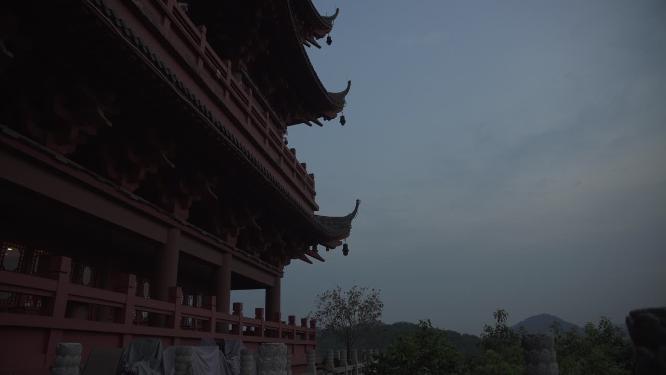 杭州吴山城隍阁景区实拍视频素材