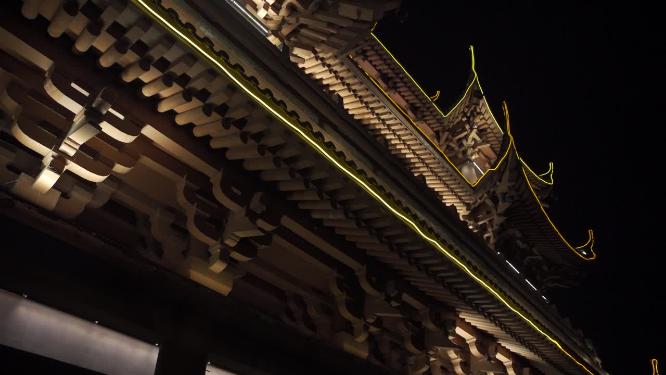 杭州吴山城隍阁景区实拍视频素材