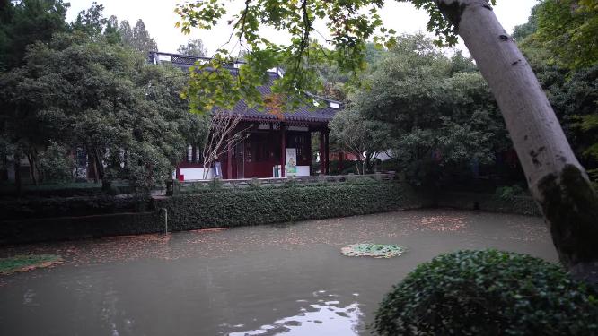杭州西湖岳王庙岳飞庙实拍视频