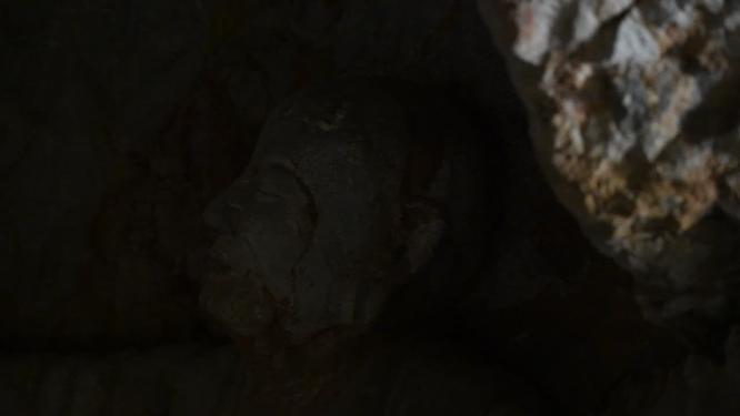 杭州西湖烟霞洞塑像视频素材
