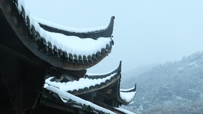 杭州西湖冬天雪景实拍视频