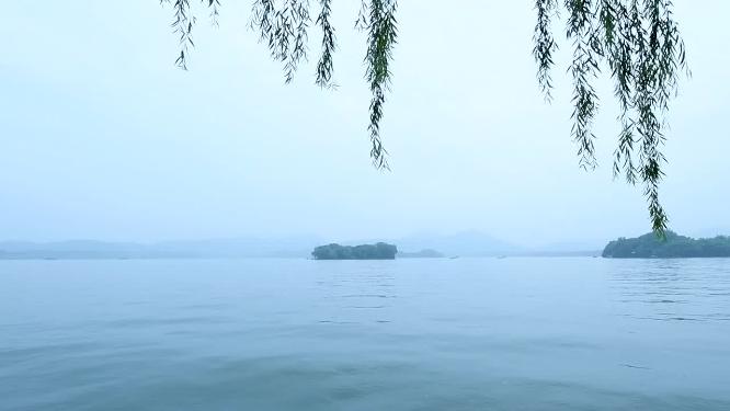 杭州西湖小瀛洲烟雨江南视频素材
