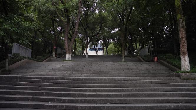 杭州吴山景区浙江革命烈士纪念馆实拍视频
