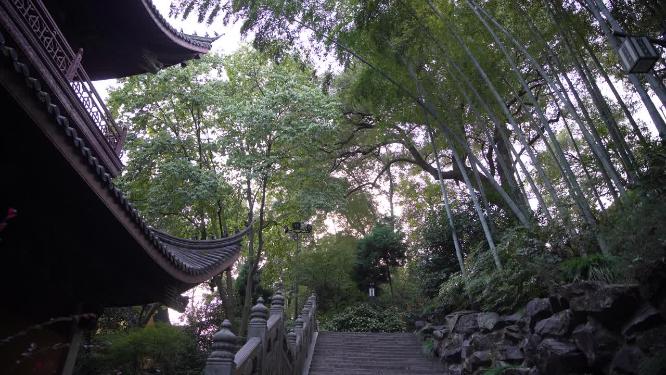 杭州西湖飞来峰灵隐寺禅院风景视频