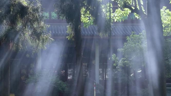 杭州西湖飞来峰灵隐寺禅院风景视频