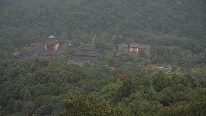 北高峰观光电动索道缆车风景实拍视频