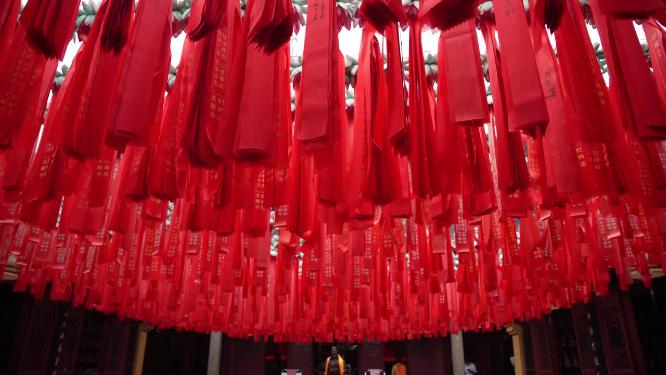 杭州北高峰灵顺寺天下第一财神庙景点实拍视频