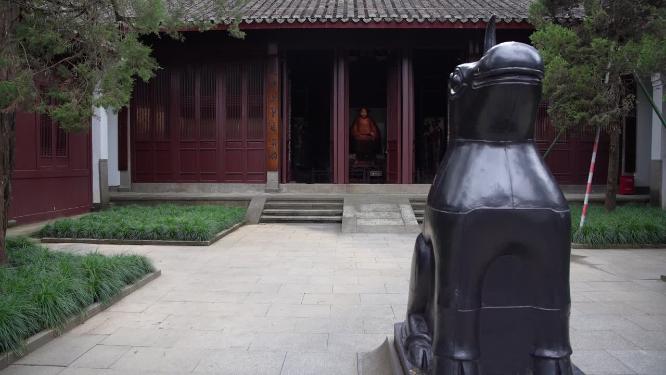 杭州三台山于忠肃公祠于谦祠视频素材