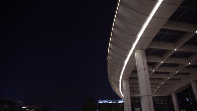 杭州钱江世纪公园夜景实拍视频素材