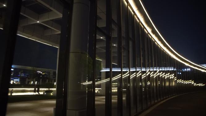 杭州钱江世纪公园夜景实拍视频素材