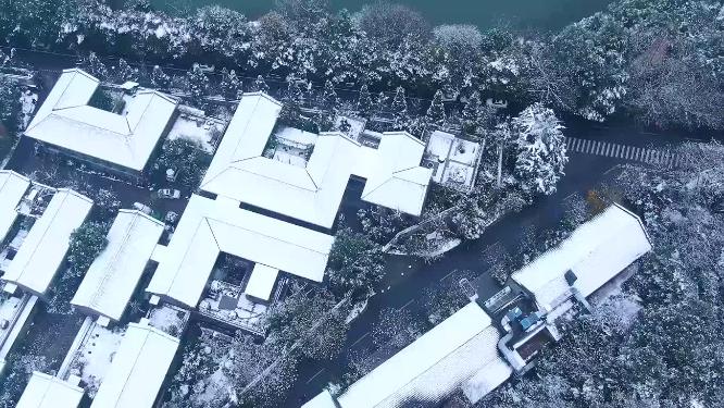 杭州玉皇山八卦田遗址公园雪景