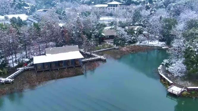 杭州玉皇山八卦田遗址公园雪景