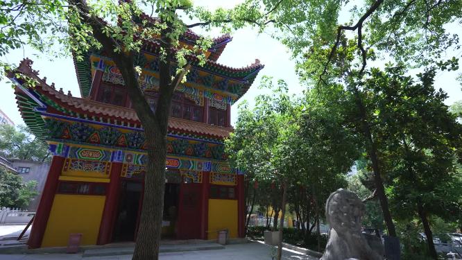 武汉武昌区宝通寺景点实拍视频