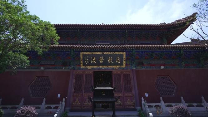武汉武昌区宝通寺景点实拍视频